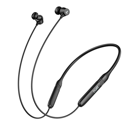 boAt Rockerz 301 ANC, (~30dB) ANC, 13mm Drivers,ENx, 40ms Low Latency, Hall Switch, App…