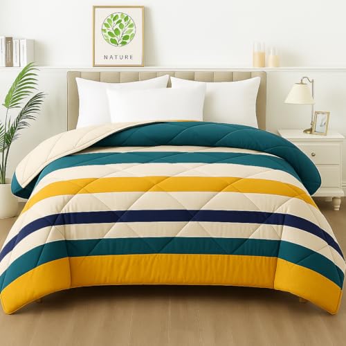 BSB HOME 2nd Gen 220 GSM Microfiber Reversible AC Comforter/Blanket for Winter/Quilt/Du…