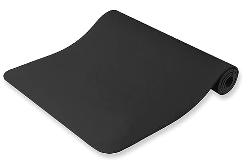 Yoga Mat 4mm for Men & Women – Non-Slip, Lightweight & Easy to Carry (Black, 4 mm)