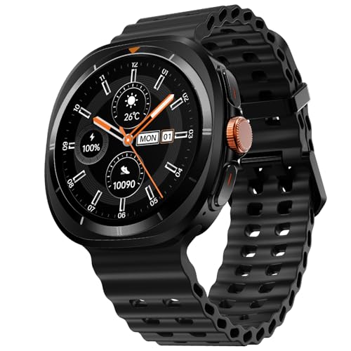 Fire-Boltt Axiom Round Smart Watch 1.43″ Super AMOLED Display with Always‑On Mode, Blue…