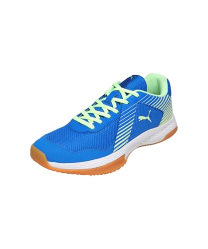 PUMA , Unisex-Adults, Badminton Smash Sprint, Racing Blue-Speed Green-White, Indoor Sho…