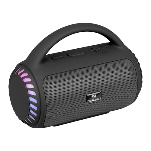Zebronics Portable Bluetooth Speaker, 8W, Upto 18 Hours Playback, BTv5.3, mSD, TWS, USB…