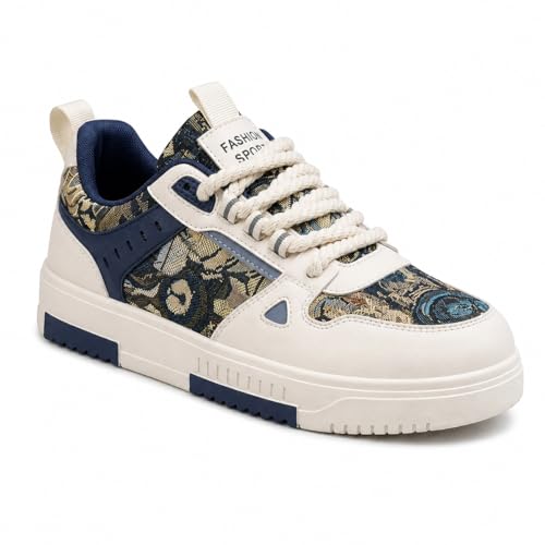 layasa Casual Men White & Blue Sneaker