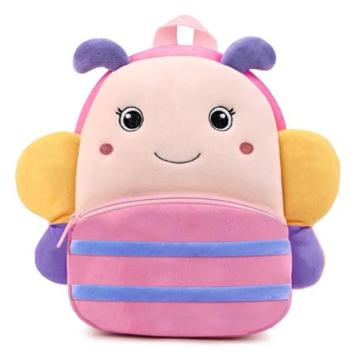 ADISA Kids Backpack Toddler Bag Back Pack Plush Cartoon for Girls and Boys 1-5 Years (B…
