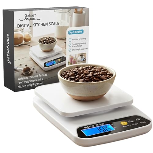 GetSetNova Digital Kitchen Weighing Scale 10kg | Weight Machine for Kitchen Food Weighi…