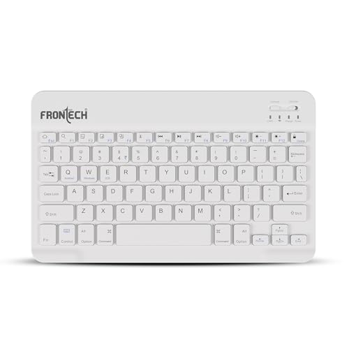 FRONTECH Wireless Mini Keyboard - 78 Keys, Bluetooth Connectivity, Rechargeable, Ultra…