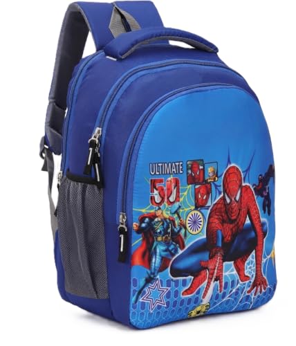 CARRYUP 30L School Bag Plush Backpack, Cartoon Print, Preschool Bags for Boys & Girls (…
