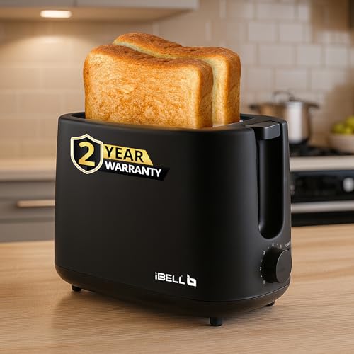 iBELL Toaster CrustoF20 Auto Pop-up Bread Toaster with Removable Crumb Tray, Auto Shuto…