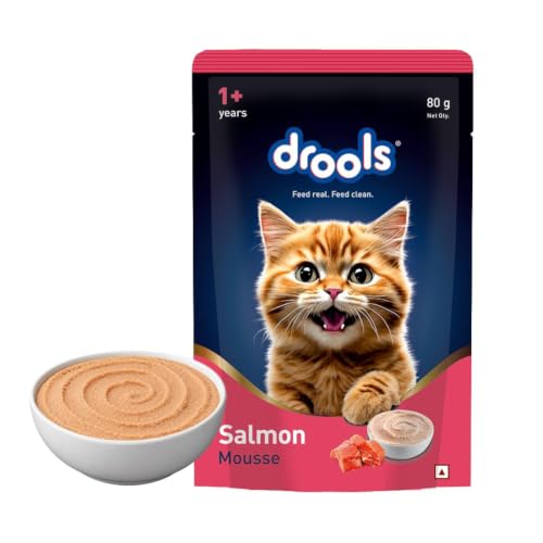 Drools Adult Cat Wet Mousse 80g | Salmon | High Protein | Supports Hydration & Easy Dig…
