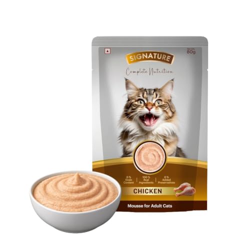 Grain Zero Adult Cat Wet Mousse 80gm | Chicken | Rich in Protein, Promotes Hydration &…