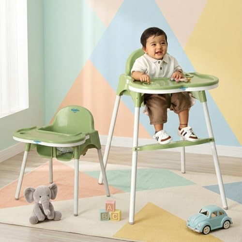 Amazon Brand - Supples 3-in-1 High Chair for Babies & Kids | Supports Up to 15 Kg | Det…