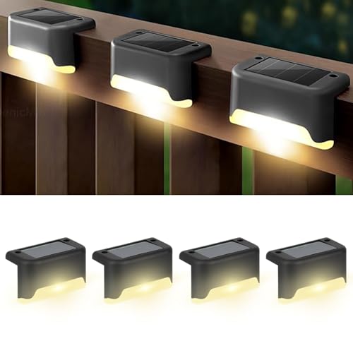 EMBOX Solar Light Outdoor Home Garden Waterproof Stair Deck Pool Patio Fence Gate Yard…