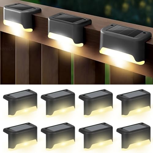 EMBOX Solar Light Outdoor Home Garden Waterproof Stair Deck Pool Patio Fence Gate Yard…