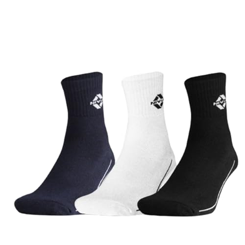 Nivia Encounter 2.0 Cotton Socks For Men (3 Pairs), Grip High Ankle Sports Socks, For R…