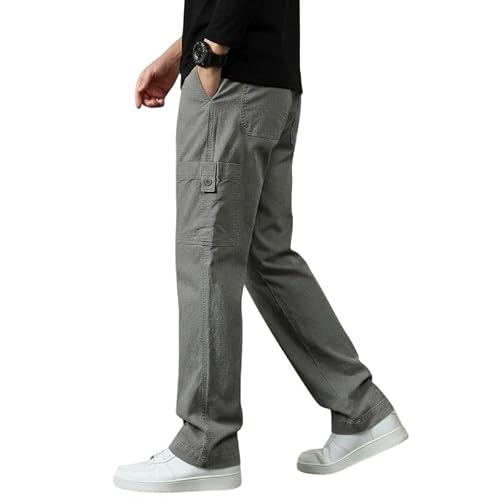 SMOWKLY Men’s Cotton Cargo Pants|Casual Trousers for Men|Comfortable Lower for Men|Pant…