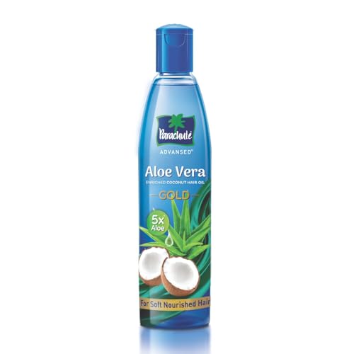 Parachute Advansed Aloe Vera Enriched Coconut Hair Oil Gold | 5X Aloe Vera With Coconut…