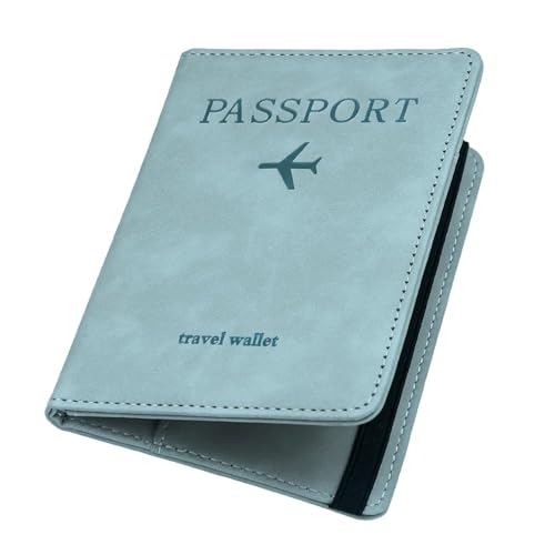 Tinkpin Passport Holder Cover Travel Wallet Organizer, Passport Case with PU Leather Tr…