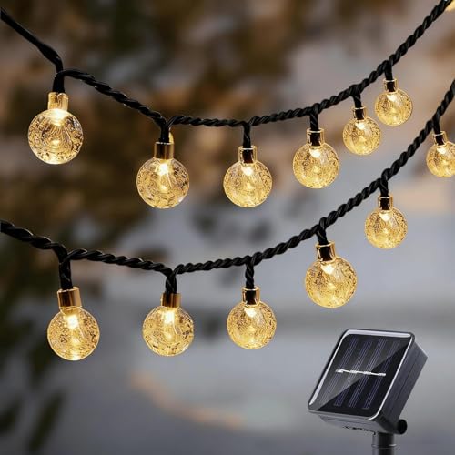 COLBEX 20 LED Solar Globe String Lights from Waterproof Outdoor Fairy Lights with 8 Mod…