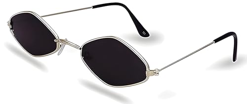 TheDarker Retro Cat-Eye Sunglasses for Men & Women | Small Metal Frame UV Protection Sh…