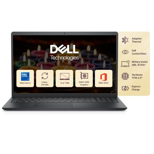 Dell 15 (Previously Inspiron) Laptop, 14th Gen Intel Core i3/Core 3 100U Processor, 8GB…