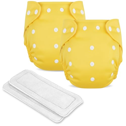 GLUN® Reusable Baby Cloth Diapers Combo, Pack of 2 Shiny Blue Colour Comfort & Protecti…