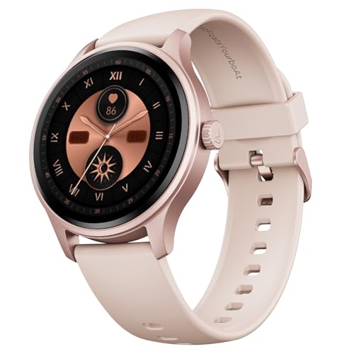 boAt Lunar Discovery Neo, 1.39" (3.5 cm) Round HD Display, Premium Metallic Finish, Ani…