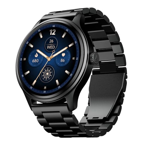 boAt Lunar Discovery Neo, 1.39" (3.5 cm) Round HD Display, Premium Metallic Finish, Ani…