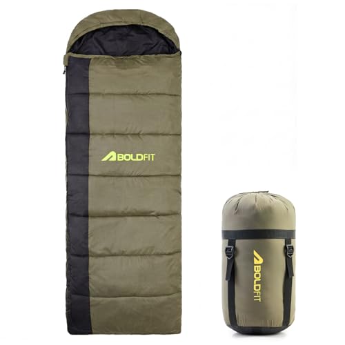 Boldfit Sleeping Bag for Adults Soft Camping & Outdoor Travel Extreme Cold Water Resist…