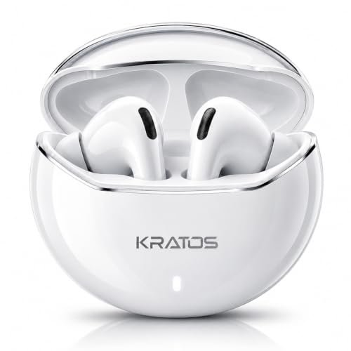 Kratos TW02 Ear Buds Wireless with 60H Playtime, Noise Isolation & Clear Calls, Bluetoo…