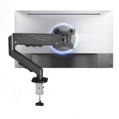STRIFF Single Monitor Stand with Full Motion Arm | 360° Rotation & Height Adjustable De…