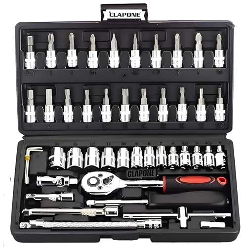 CLAPONE Tool Kit Socket Ratchet Wrench Set Socket Wrench/Screwdriver set/Bike Tool/Goti…