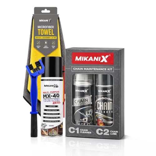 OBEROI'S TRADERS Bike Chain Cleaner & Lubricant Kit Combo | Motorcycle Chain Cleaner Sp…