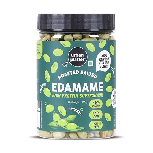Urban Platter Roasted Salted Edamame, 150g (46% Protein, 14% Fiber, Lightly Salted Youn…