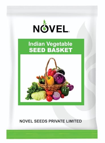 NOVEL For Organic Home Garden Indian Vegetable Seed Basket (seeds 45 Variety)