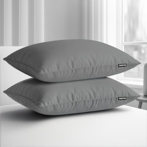 CareFoam Adjustable Microfiber Pillow Set of 2, Soft & Fluffy Sleeping Pillows, Hollow…