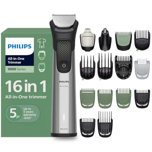 Philips India's No.1 Men's Trimmer* | Luxurious Stainless Steel Design | BeardSense Tec…