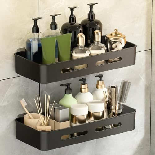 MorivaHomes Self Adhesive Bathroom Shelf for Wall Shelf Organizer Wall Mounted Bathroom…