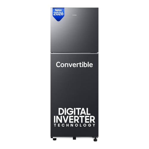 Samsung 256 L, 3 Star, Convertible, Digital Inverter Frost Free Double Door Refrigerato…