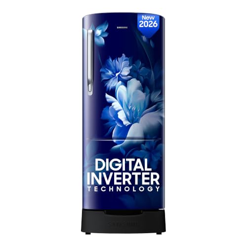 Samsung 223 L, 3 Star, Digital Inverter, Direct-Cool Single Door Refrigerator (RR24H282…