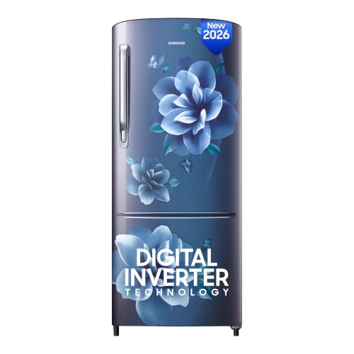Samsung 183 L, 3 Star, Digital Inverter, Direct-Cool Single Door Refrigerator (RR20H272…