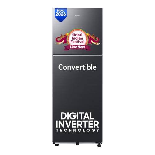 Samsung 236 L, 3 Star, Convertible, Digital Inverter Frost Free Double Door Refrigerato…