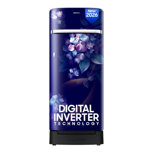 Samsung 215 L, 5 Star, Digital Inverter, Direct-Cool Single Door Refrigerator (RR23H2H3…