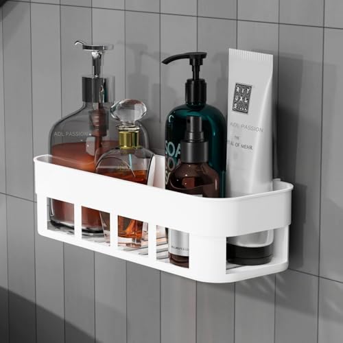 TEKCOOL Bathroom Organiser, Self Adhesive Bathroom Shelf for Wall, Washroom Organizer,…