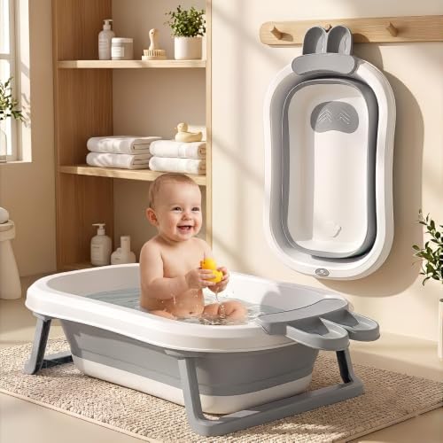 StarAndDaisy Bath Tub for Baby 0-5 Years/Foldable Legs Bath Tub for Kids | with Anti-Sl…