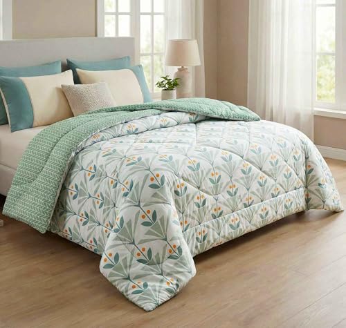 VAS COLLECTIONS Cloud Cotton Reversible AC Comforter for Double Bed | Super Soft 220 GS…
