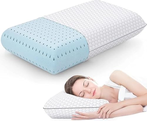 LA VERNE Cooling Gel Infused Pincore Technology Breathable Memory Foam Pillow with 3S R…