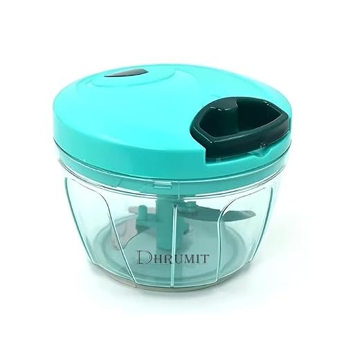 DHRUMIT® DHRUMIT® New Vegetable Chopper for Kitchen Use – Plastic | Vegetable Hand-Pull…