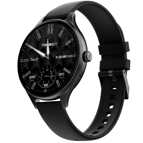 Fire-Boltt Phoenix Air Smart Watch 1.26” Round Display, Rotating Button, Wireless Charg…