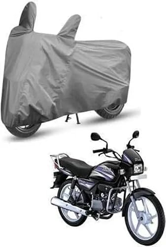 Waterproof Two Wheeler Cover for Splendor, Silver, Motorcycle Protection Cover