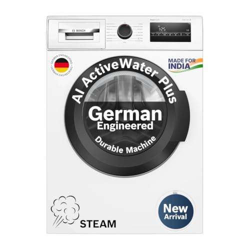 Bosch 7 kg 5 Star Front Load Fully-Automatic Washing Machine, Steam Antibacterial Tech,…